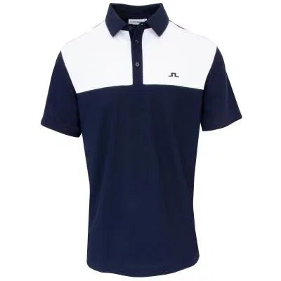 Image of J Lindeberg Bert Colourblock Golf Polo Shirt