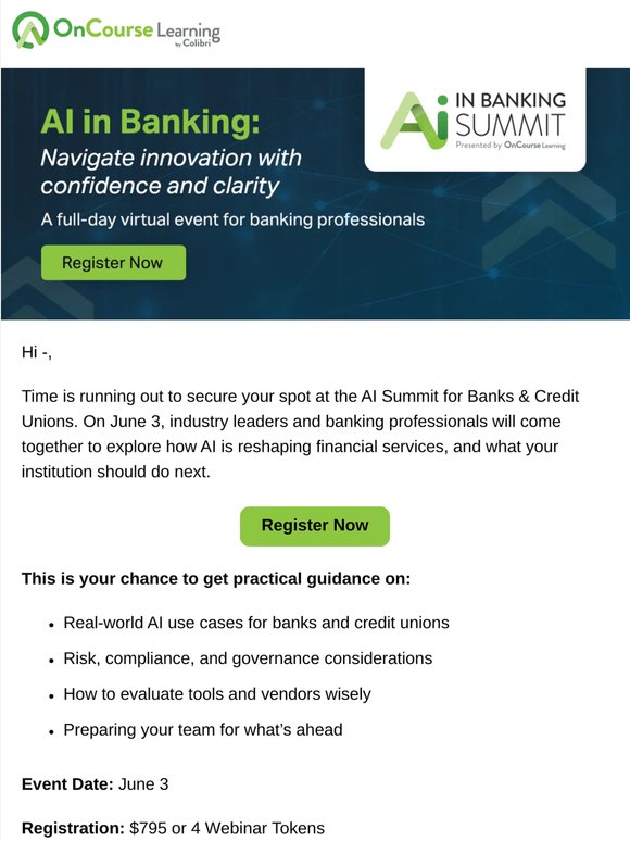Last chance to register: AI Summit for Banks & Credit Unions