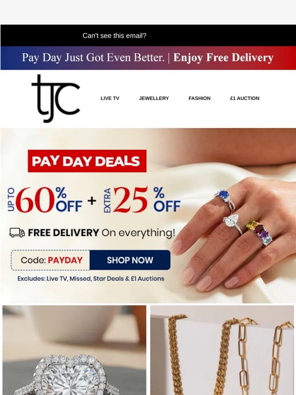 Hi My friend, Hurry! Pay Day Deals – Up to 60% OFF + EXTRA 25%!