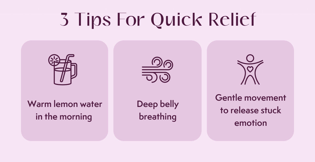 3 Tips For Quick Relief