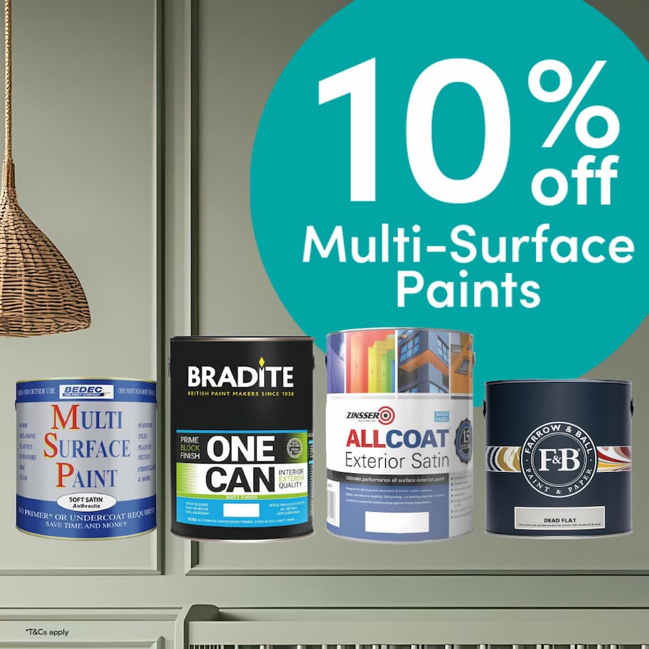 10% off multi surface paints