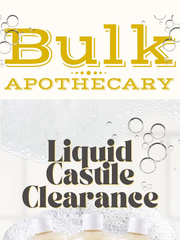 30% Off Liquid Castile Soap Clearance