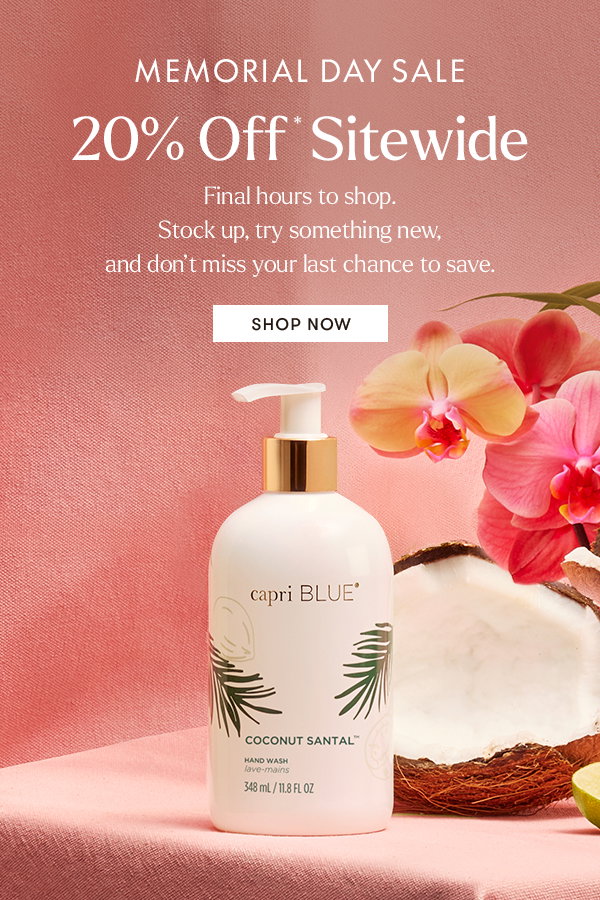 20% Off Sitewide Ends Tonight