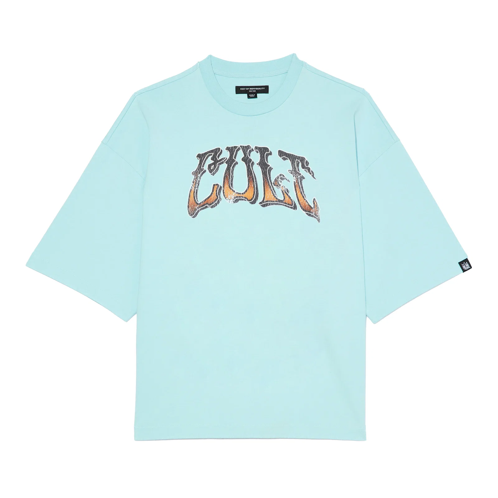 Image of Cult's Oversized S/S Crew Neck Tee Summer Of Something Special 2026 in Blue Glow