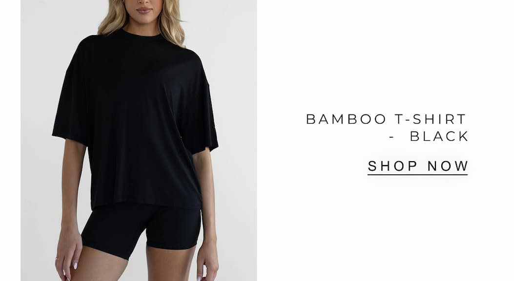 Bamboo T-Shirt -  Black | SHOP NOW 