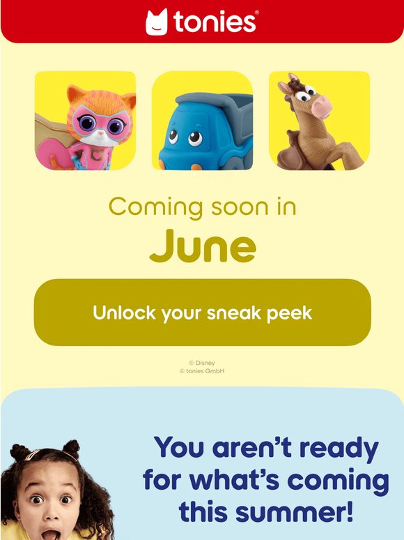 Check out the Tonies coming soon in June!