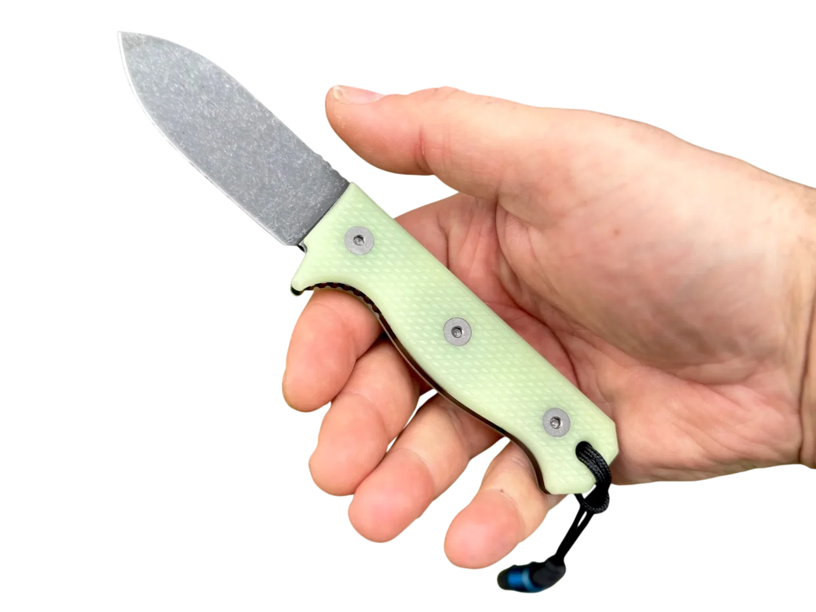 Compact R4A Slim Ready 4 Action Knife D2 Fixed Blade UGM Glow Scales