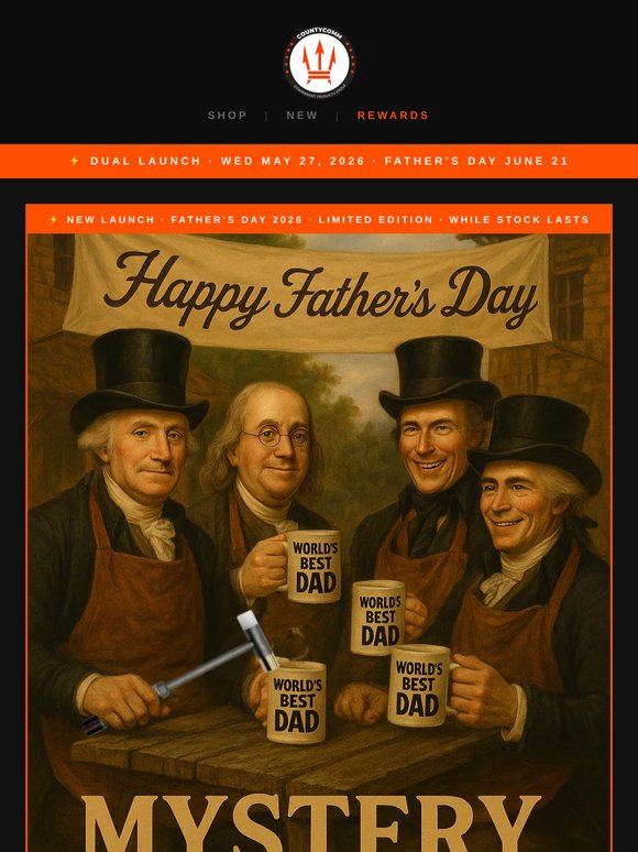 Father's Day launches today. Three weeks to get it right.