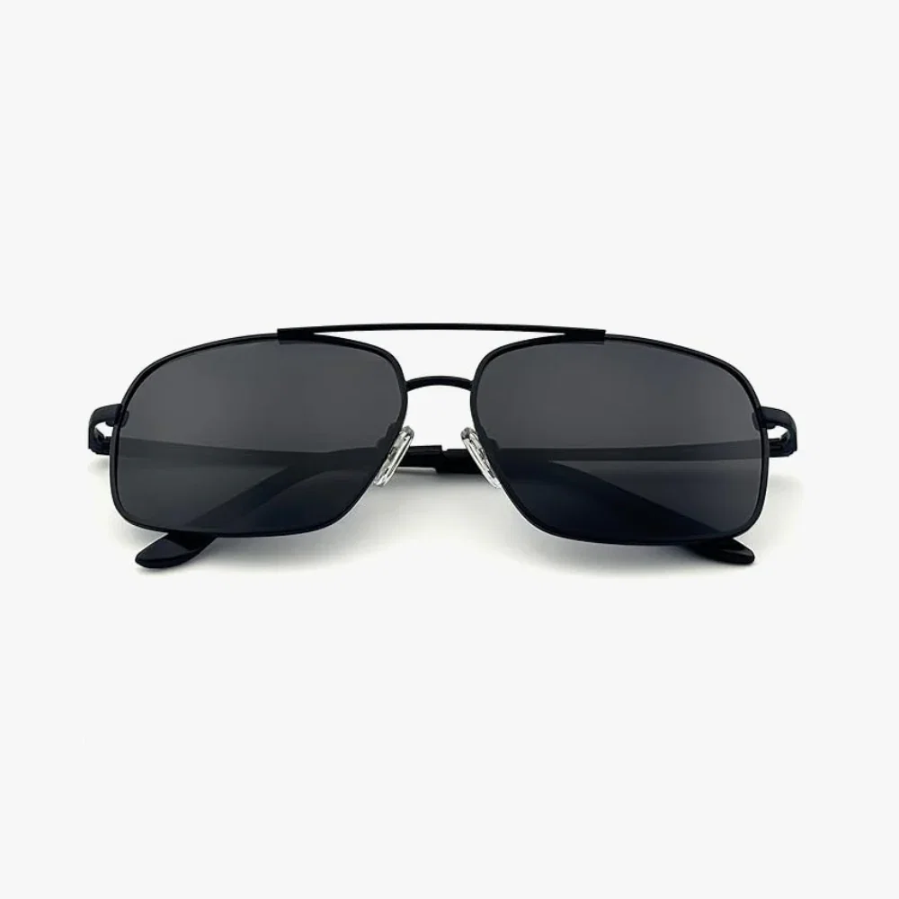 Retro Aviator Polarized Sunglasses for Men - UV Protection Metal Frame Sunglasses