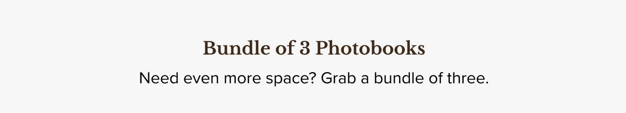 Bundle of 3 Photobooks Deals