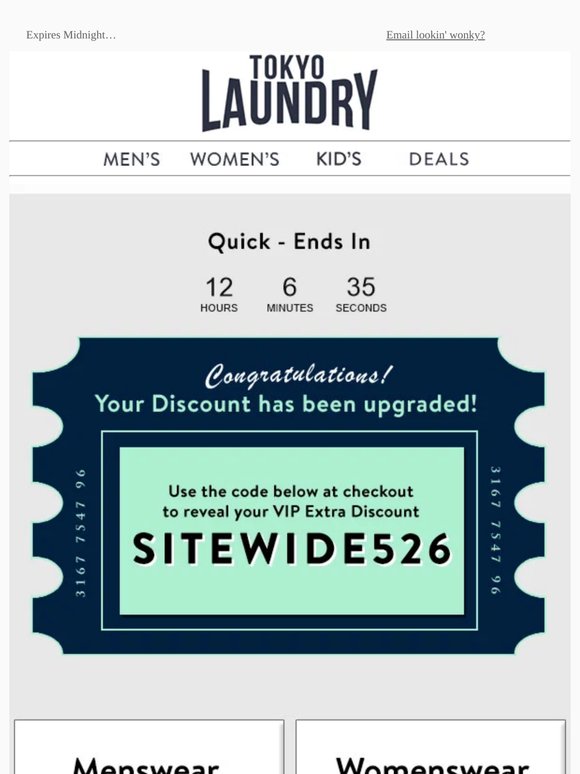 Your discount has been upgraded!