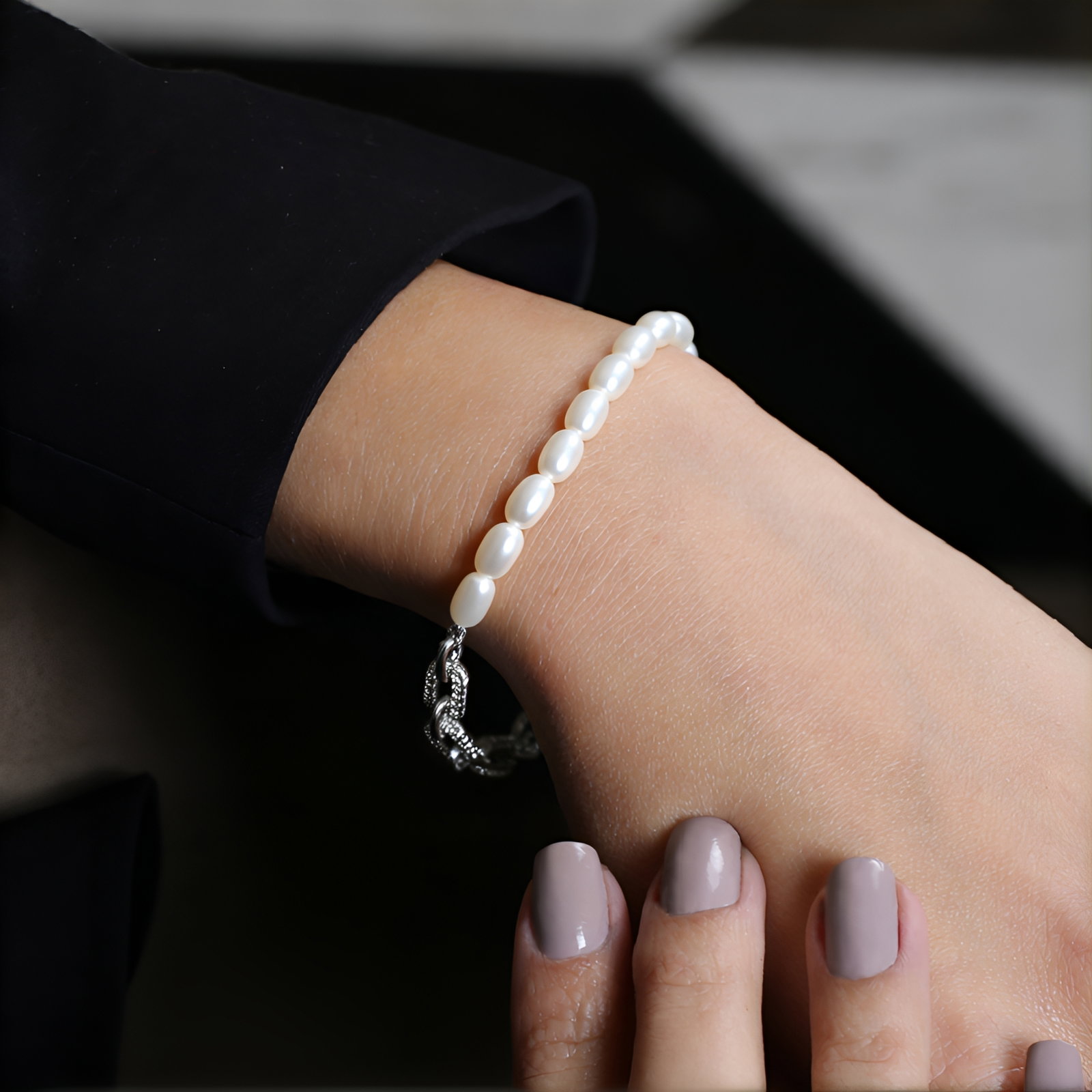 Zilveren Ring met Roségouden Plating en Witte Cambodjaanse Zirkonen – 0,16 ct Geometrisch