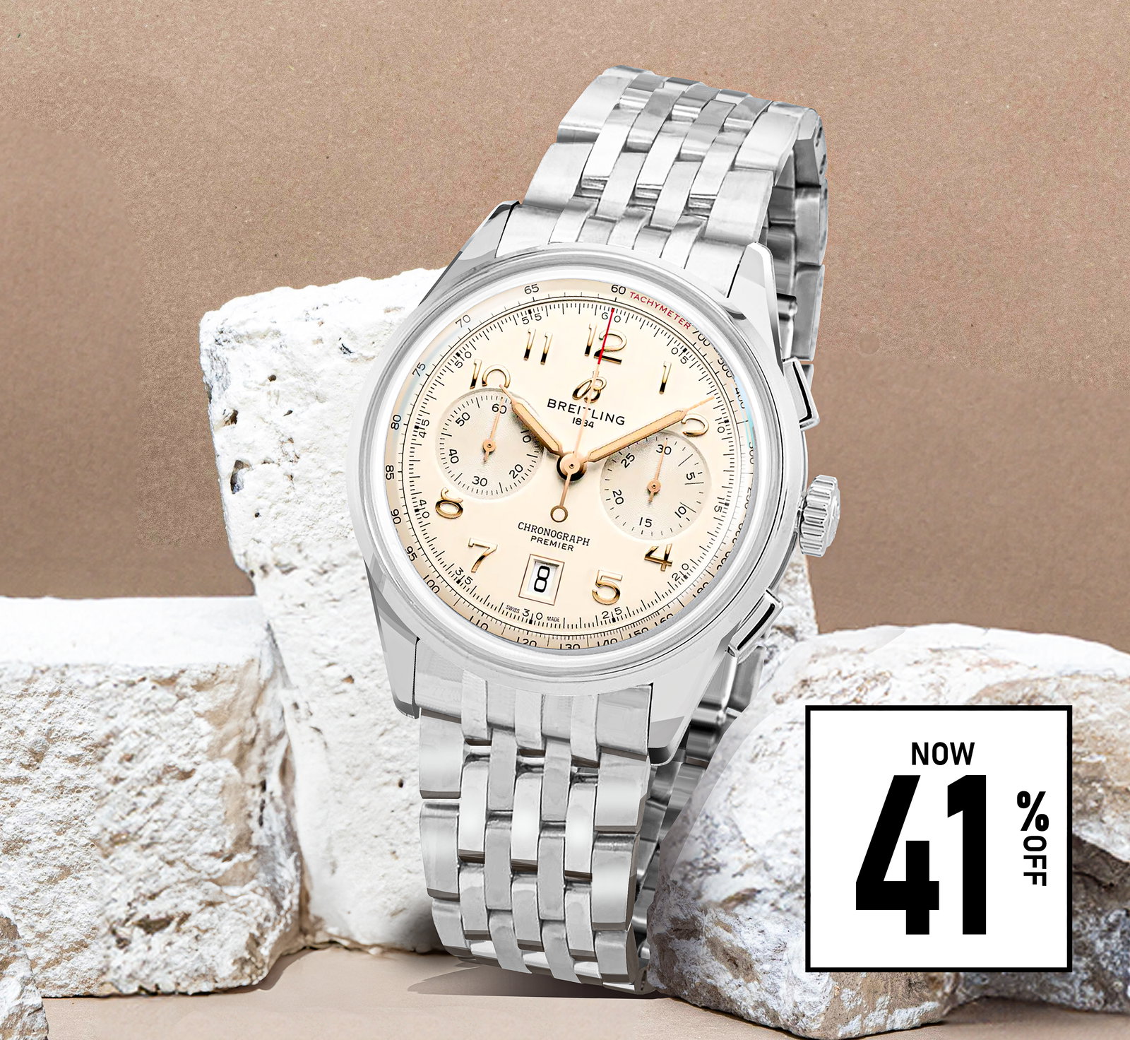 Premier B01 Chronograph 42 Steel Men's Watch AB0145211G1A1
