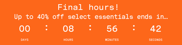 Up To 40% Off Select Essentials Almost Gone!