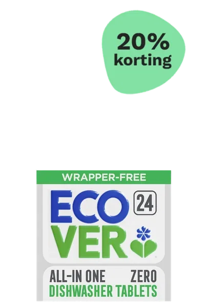 Ecover ZERO Plasticvrije All In One Vaatwastabletten (24 stuks)