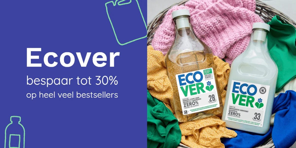 Ecover - bespaar tot 30% - op heel veel bestsellers