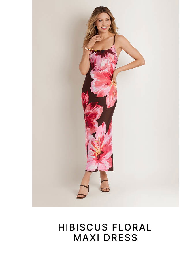 Hibiscus Floral Maxi Dress