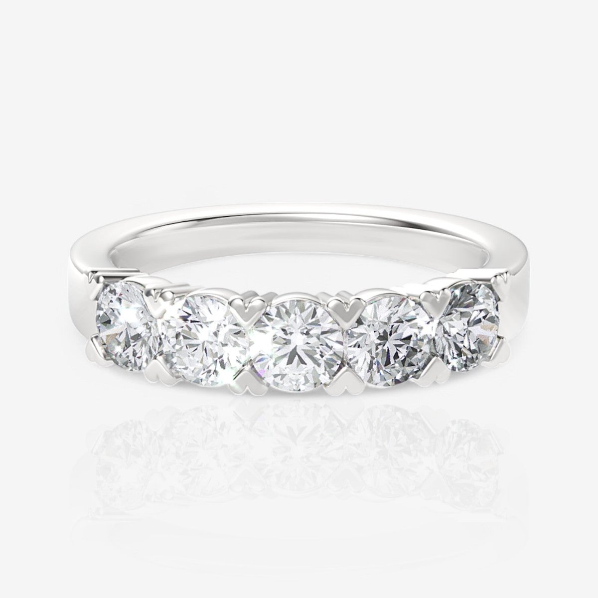 FIVE-STONE ROUND LAB-GROWN DIAMOND RING