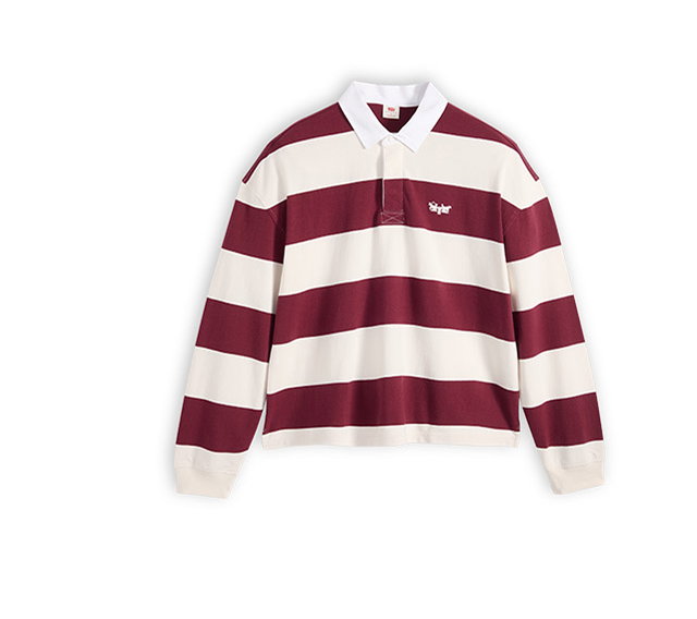 LONG SLEEVE STRIPED POLO