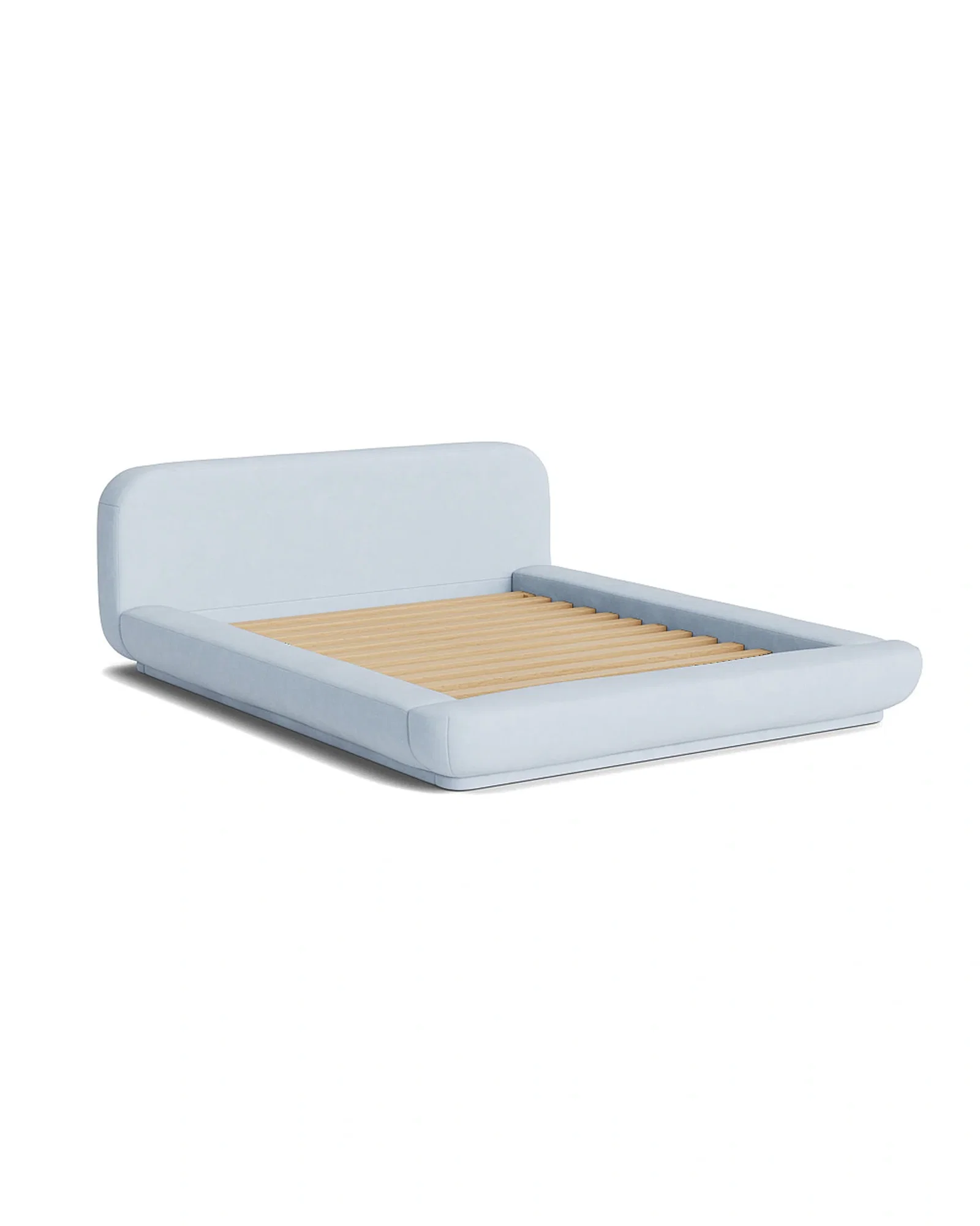 Image of Floss Queen Bed | Fossil Powder Blue