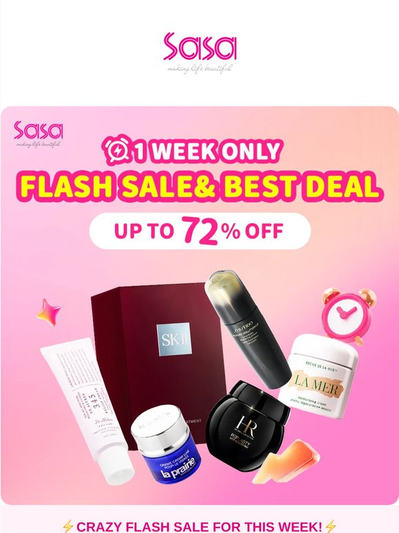 ⚡Flash Sale & Best Deal This Week— UNBEATABLE beauty deals. Limited time only!⚡ Dropping prices by up to 65% on the world’s most coveted luxury brands!😍🎉