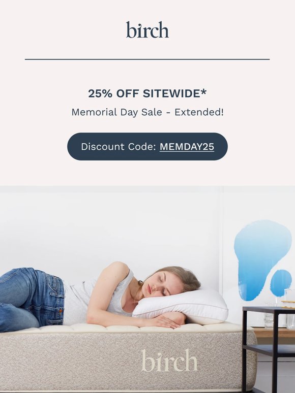 Extended! More time to save 25% OFF