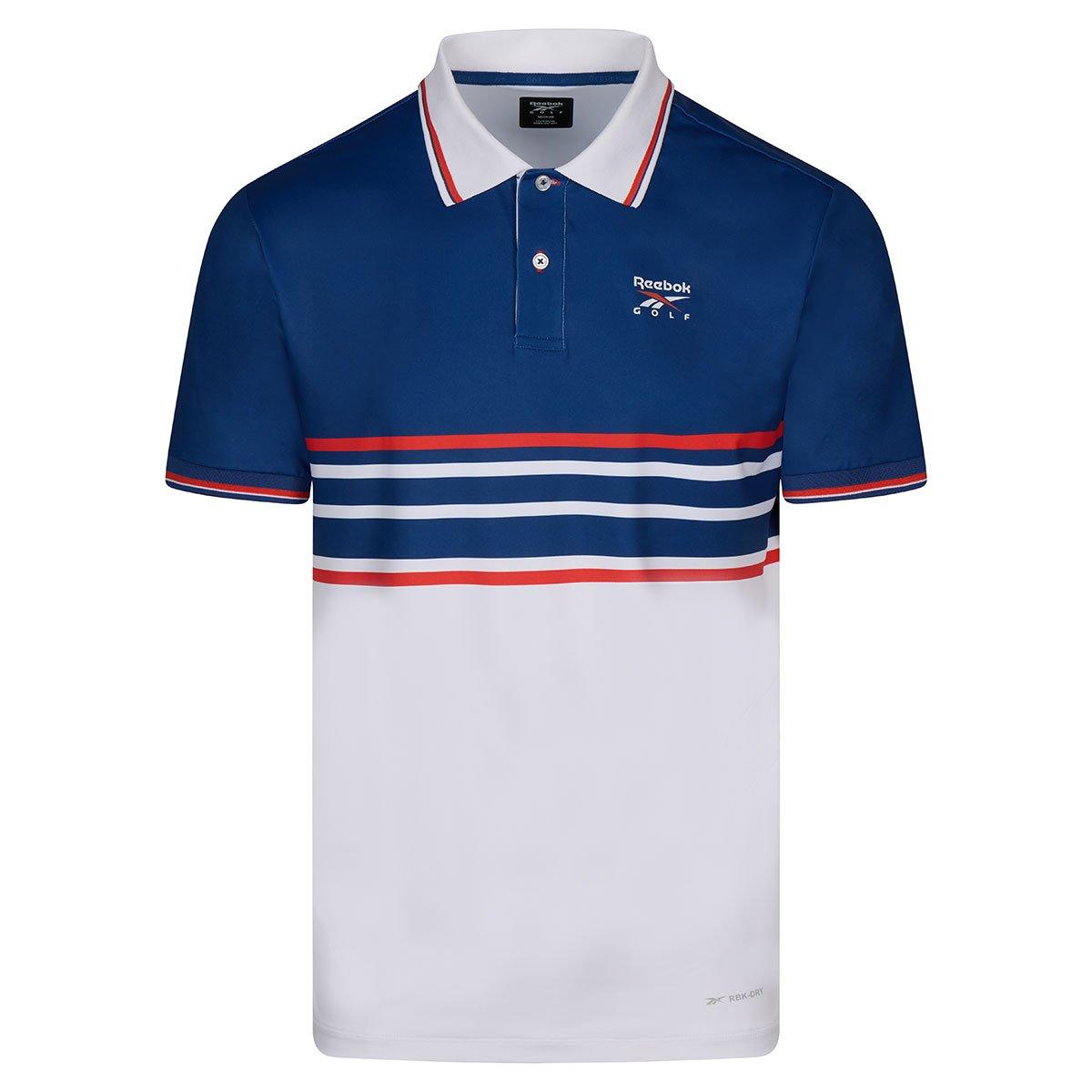 Reebok Men's Centre Stripe Golf Polo Shirt