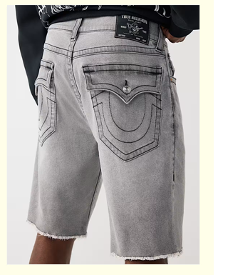SHOP BOBBY FRAYED HEM FLAP BAGGY SHORT