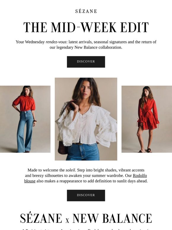 Just In: The Blouse of the Season, New Balance & Petit Sézane