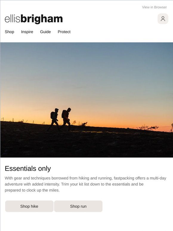 Your fastpacking kit list