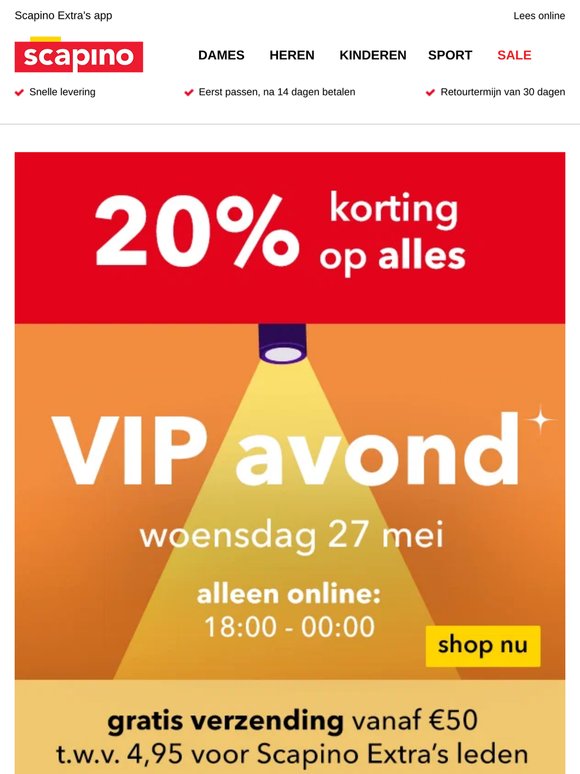 VIP Avond -20% 🌟🔥