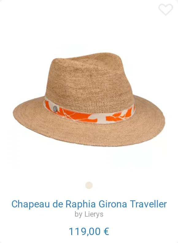 Chapeau de Raphia Girona Traveller by Lierys