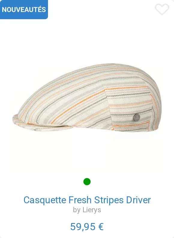 Casquette Fresh Stripes Driver by Lierys