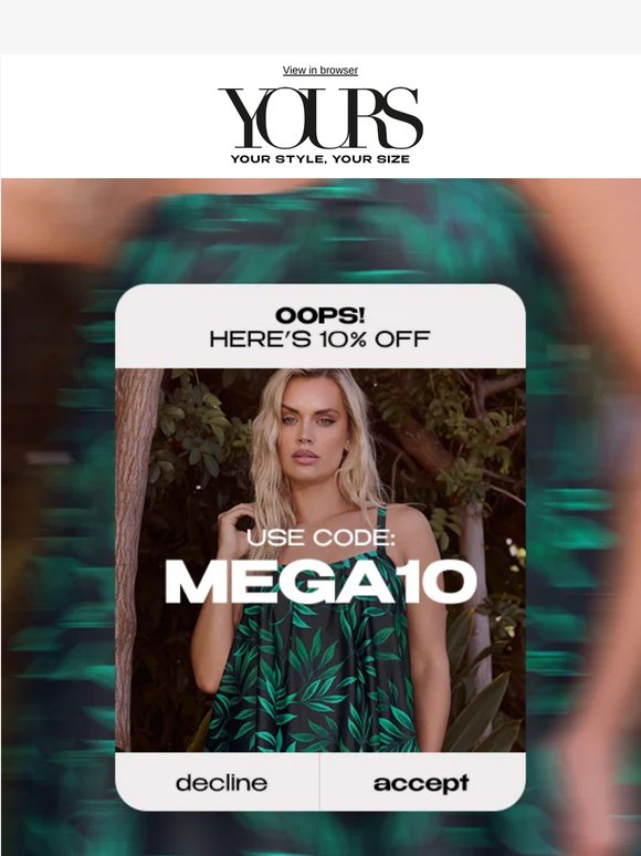 Oops! Here's 10% Off