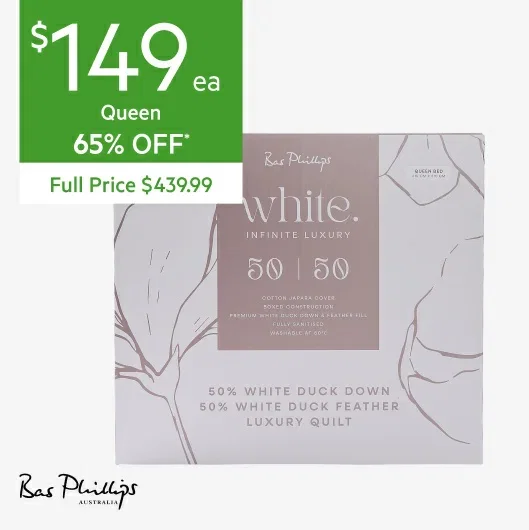 Bas Phillips White Infinite Luxury Duck Down & Feather Quilt