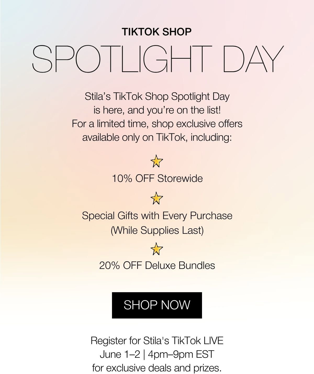 TikTok Shop Spotlight Day