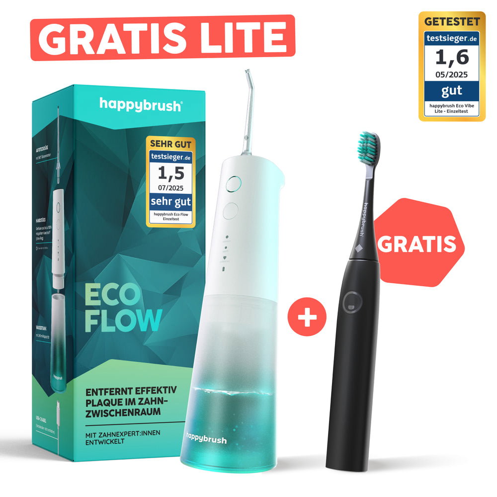 Munddusche + gratis LITE Zahnbürste | Weiß + Allblack