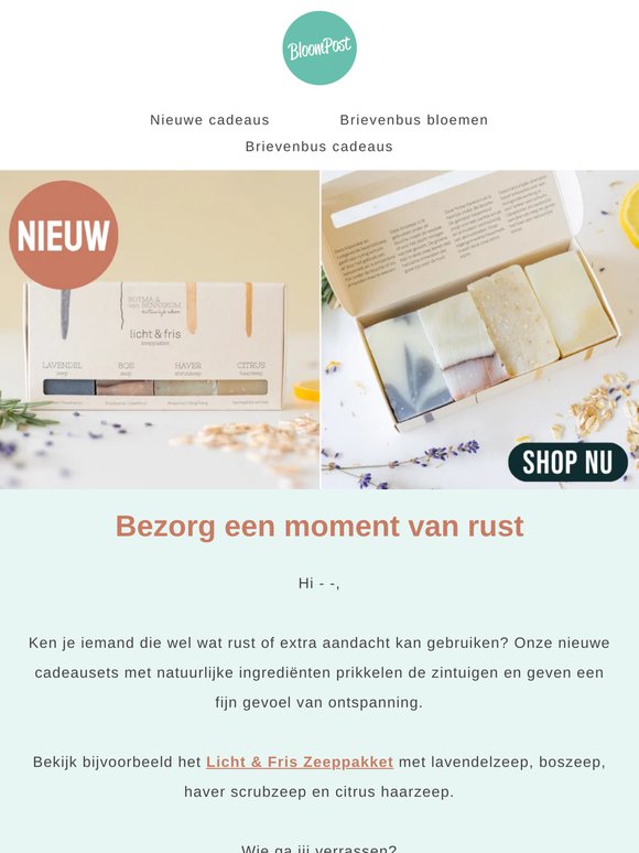 Nieuw: zeep cadeausets 🫧