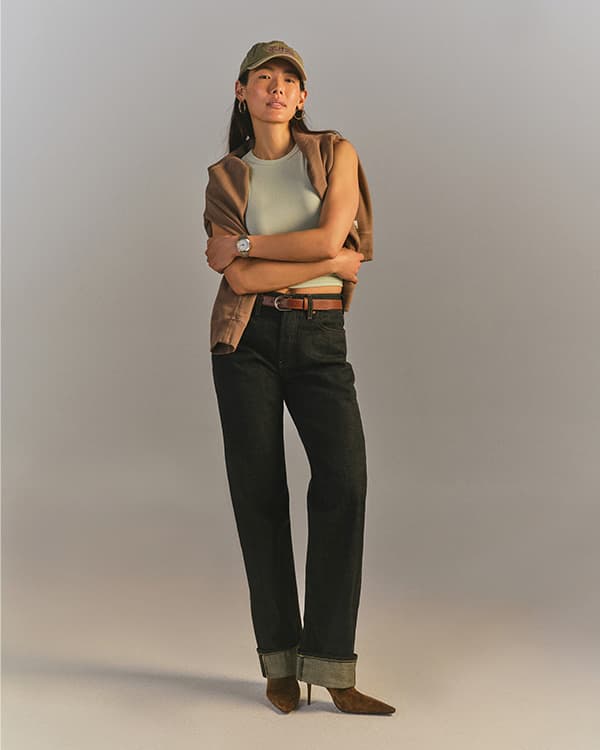 Sydney Selvage Jean in Vineyard Rinse