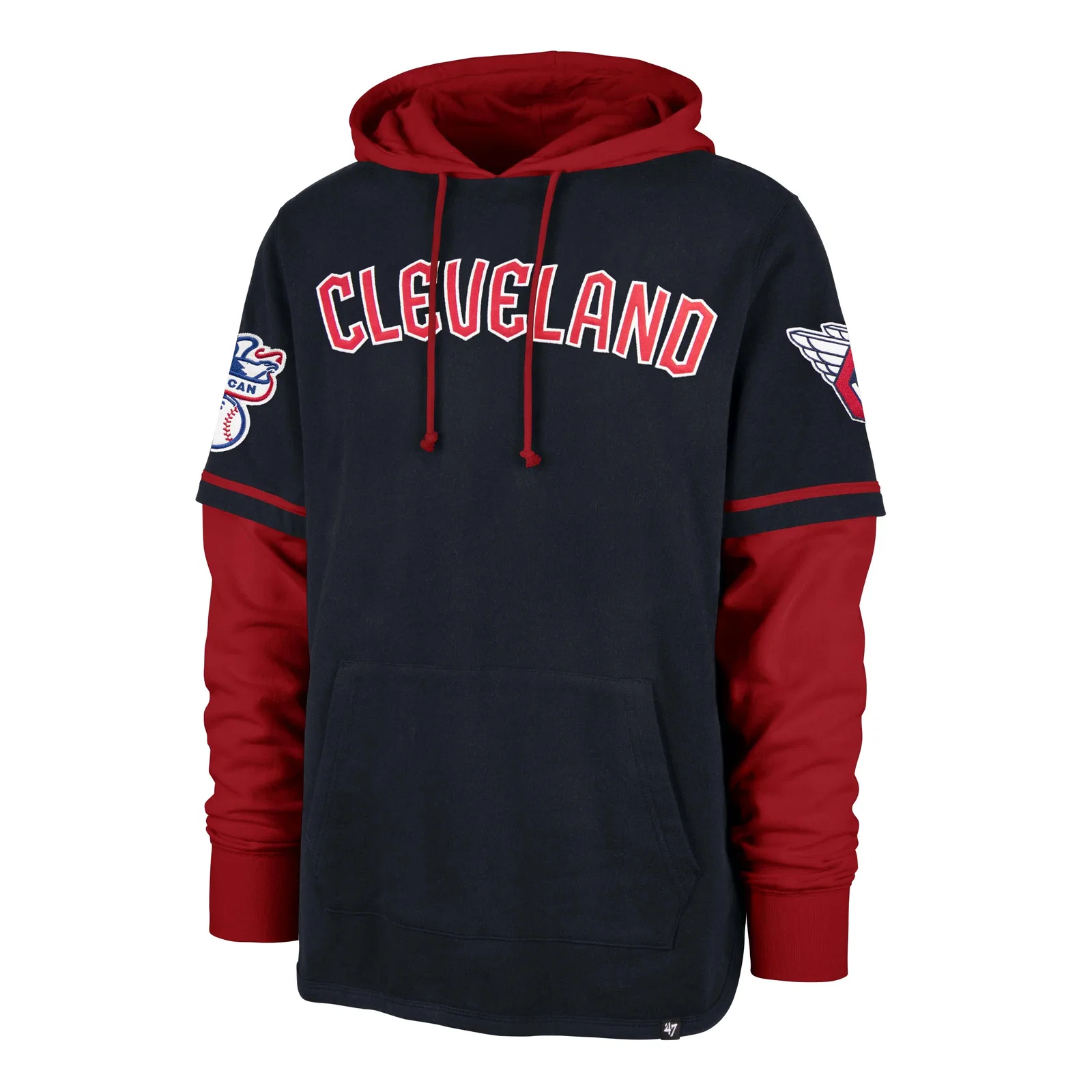 Image of CLEVELAND GUARDIANS TRIFECTA '47 SHORTSTOP PULLOVER HOOD