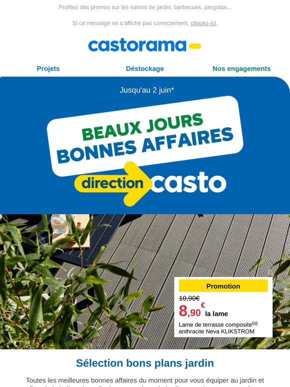 Voilà le soleil... et les bonnes affaires jardin ! ☀️
