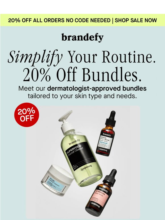 Semi-annual sale: Simplify your routine