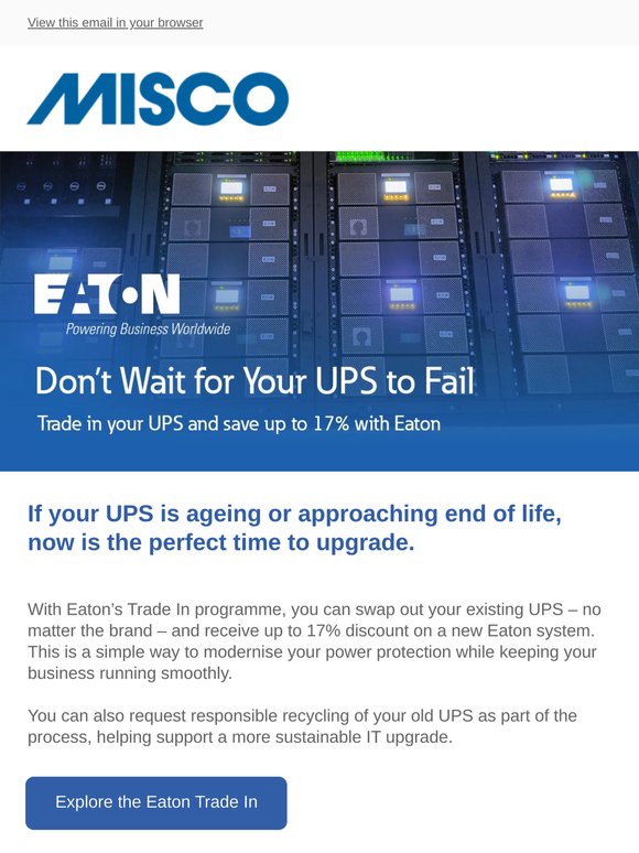 Don't Wait For Your UPS To Fail
