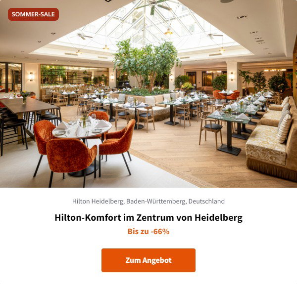 Hilton-Komfort im Zentrum von Heidelberg