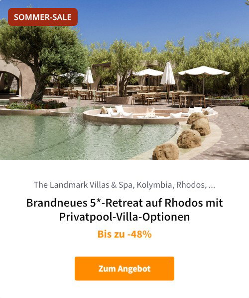 Brandneues 5*-Retreat auf Rhodos mit Privatpool-Villa-Optionen