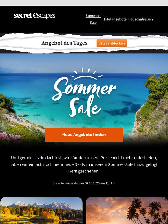 Noch mehr Wow-Deals im Sommer-Sale
