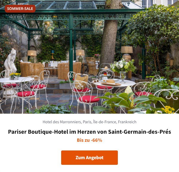 Pariser Boutique-Hotel im Herzen von Saint-Germain-des-Prés