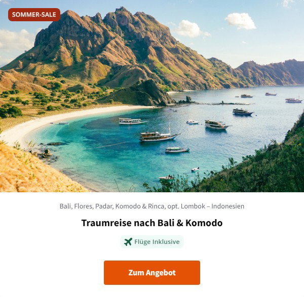 Traumreise nach Bali & Komodo
