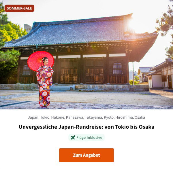 Unvergessliche Japan-Rundreise: von Tokio bis Osaka
