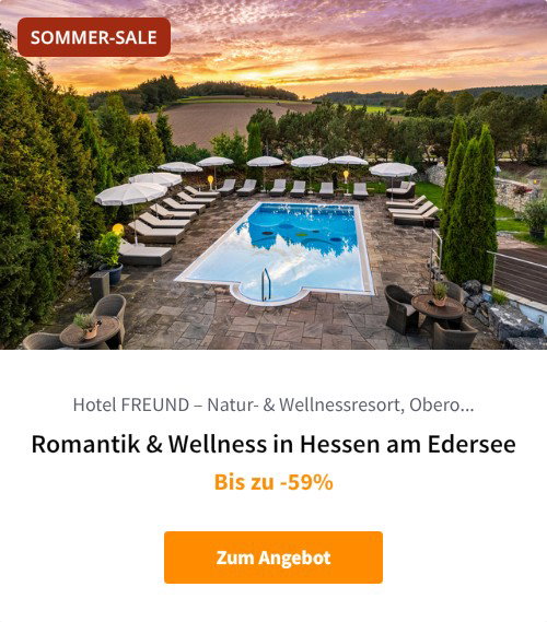 Romantik &amp; Wellness in Hessen am Edersee